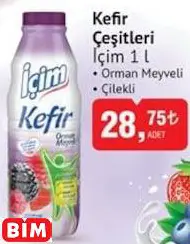 İÇİM  KEFİR  ÇEŞİTLERİ